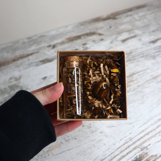 'Brave + Empowered' Chip Gift Box | Tiger Eye