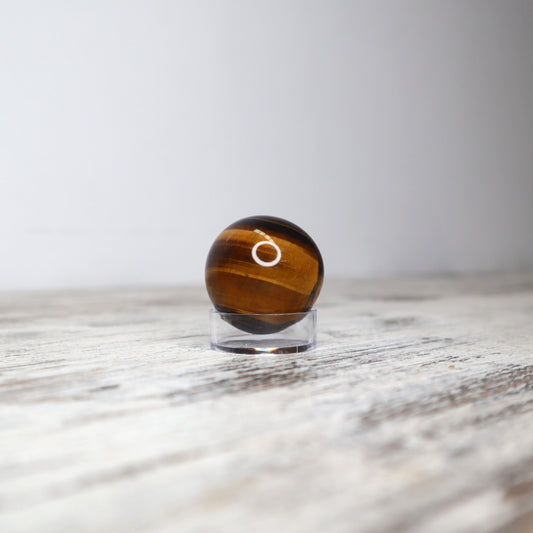 Tiger Eye Mini Sphere | 40mm | Courage, Focus & Protection