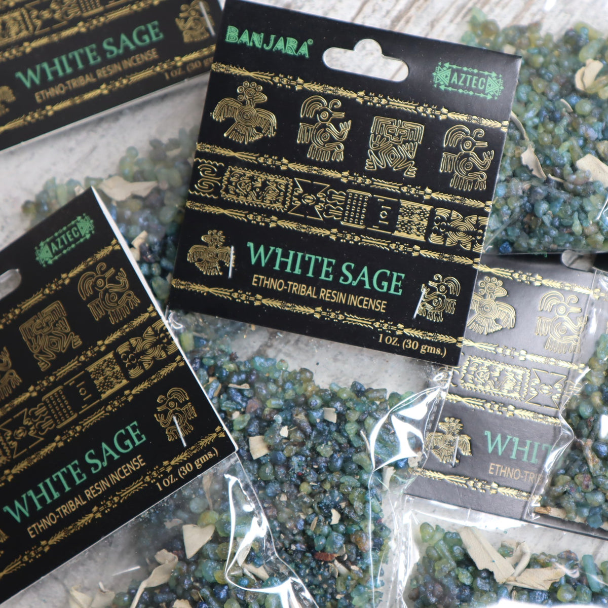 Banjara White Sage Resin Incense 30g | Cleansing, Renewal & Sacred Space