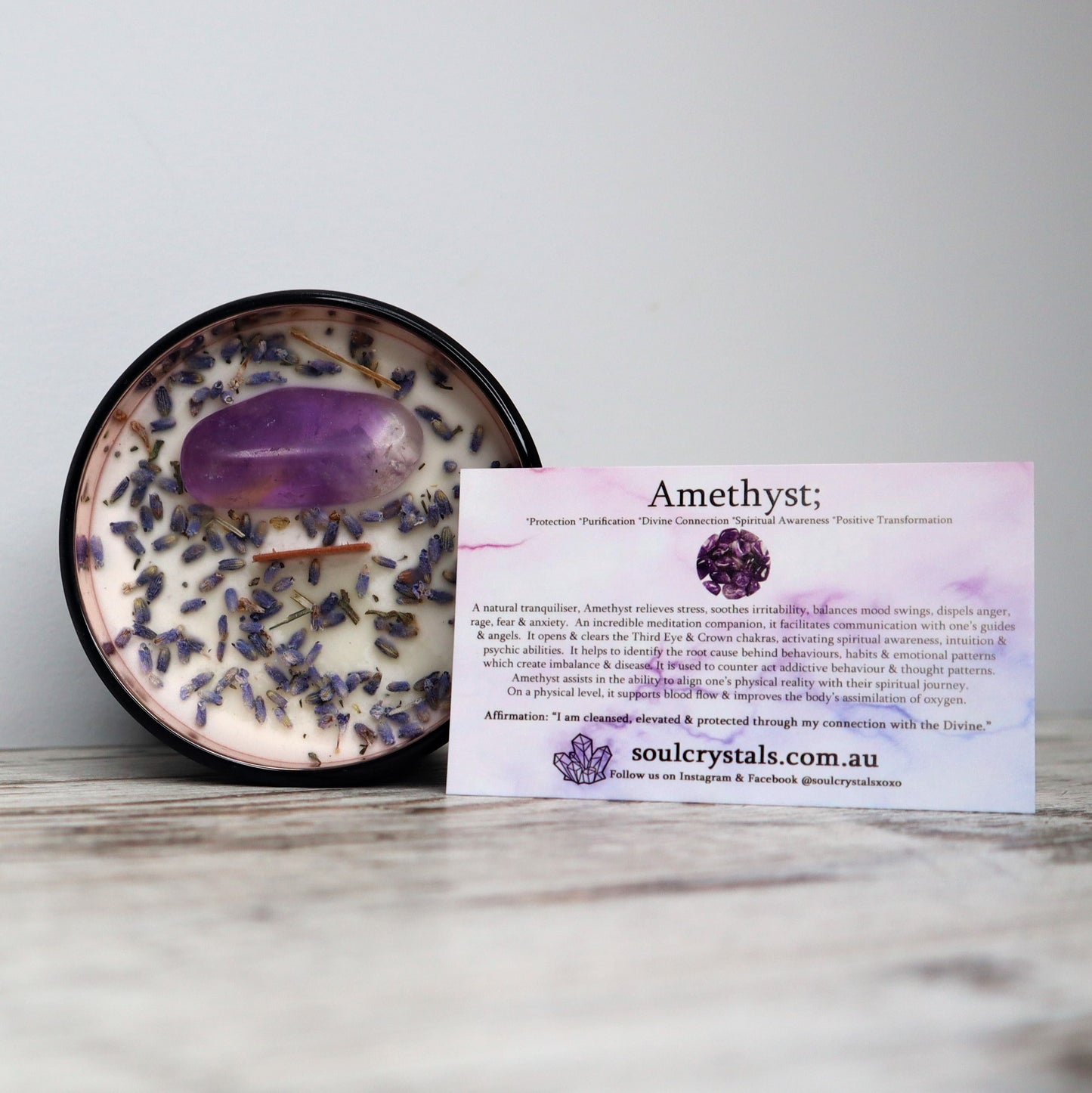 'Sweet Dreams' Soy Candle | Amethyst