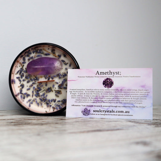 'Sweet Dreams' Soy Candle | Amethyst