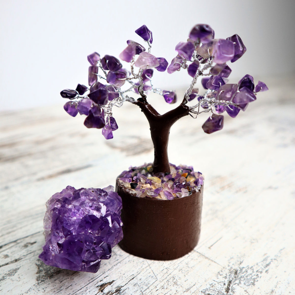 Amethyst Mini Crystal Tree | Calm, Protection & Inner Peace