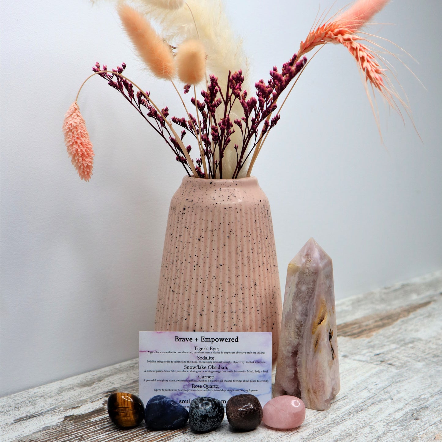 'Brave + Empowered' Crystal Kit | Confidence, Courage & Inner Strength