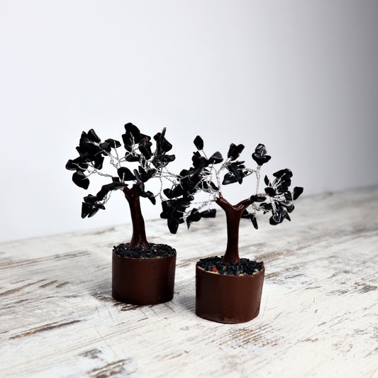 Black Onyx Mini Crystal Tree