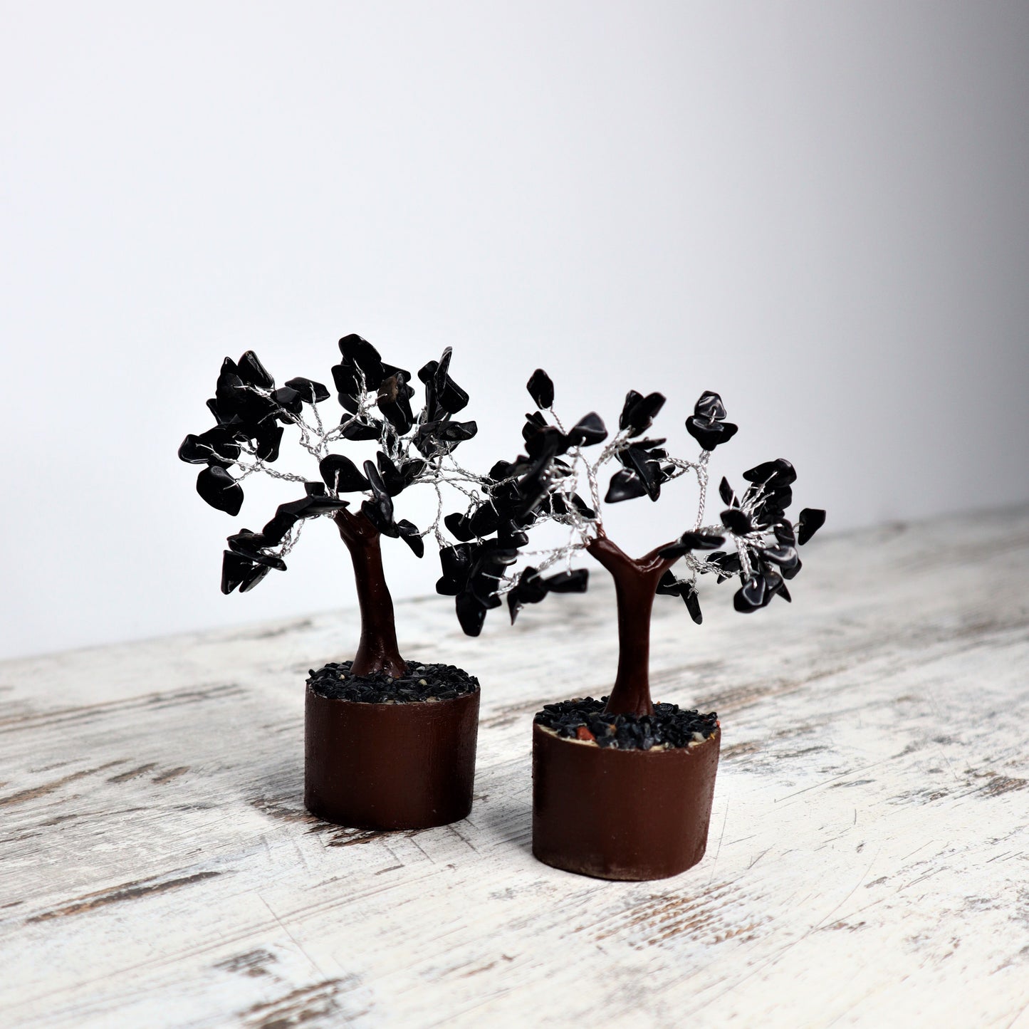 Black Onyx Mini Crystal Tree