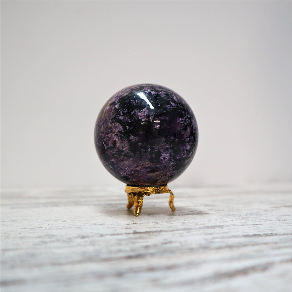 Charoite Sphere | Soul Purpose + Spiritual Strength