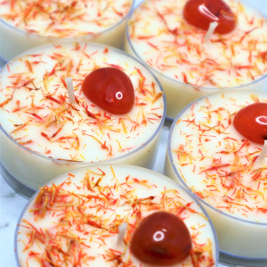 'Creative + Inspired' Maxi Tealight | Carnelian