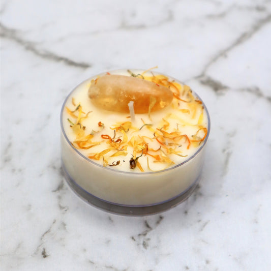 'Dream, Believe, Achieve' Maxi Tealight | Citrine