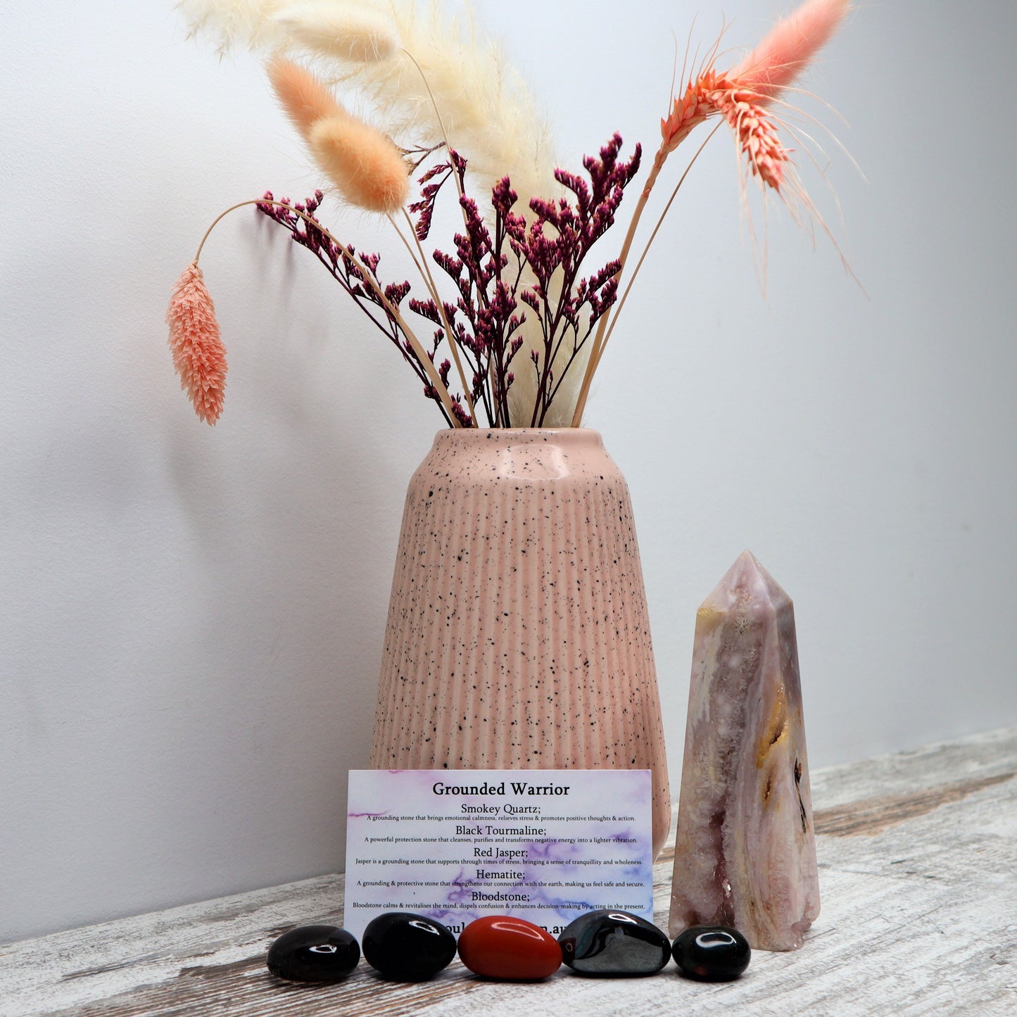 'Grounded Warrior' Crystal Kit | Protection, Strength & Rooted Power