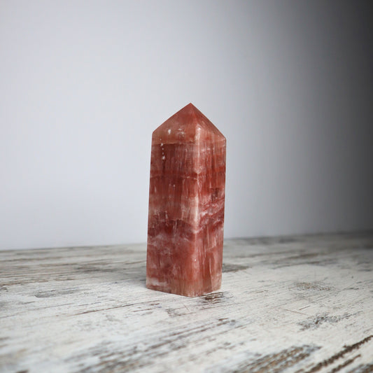 Rose Calcite Tower (618g)