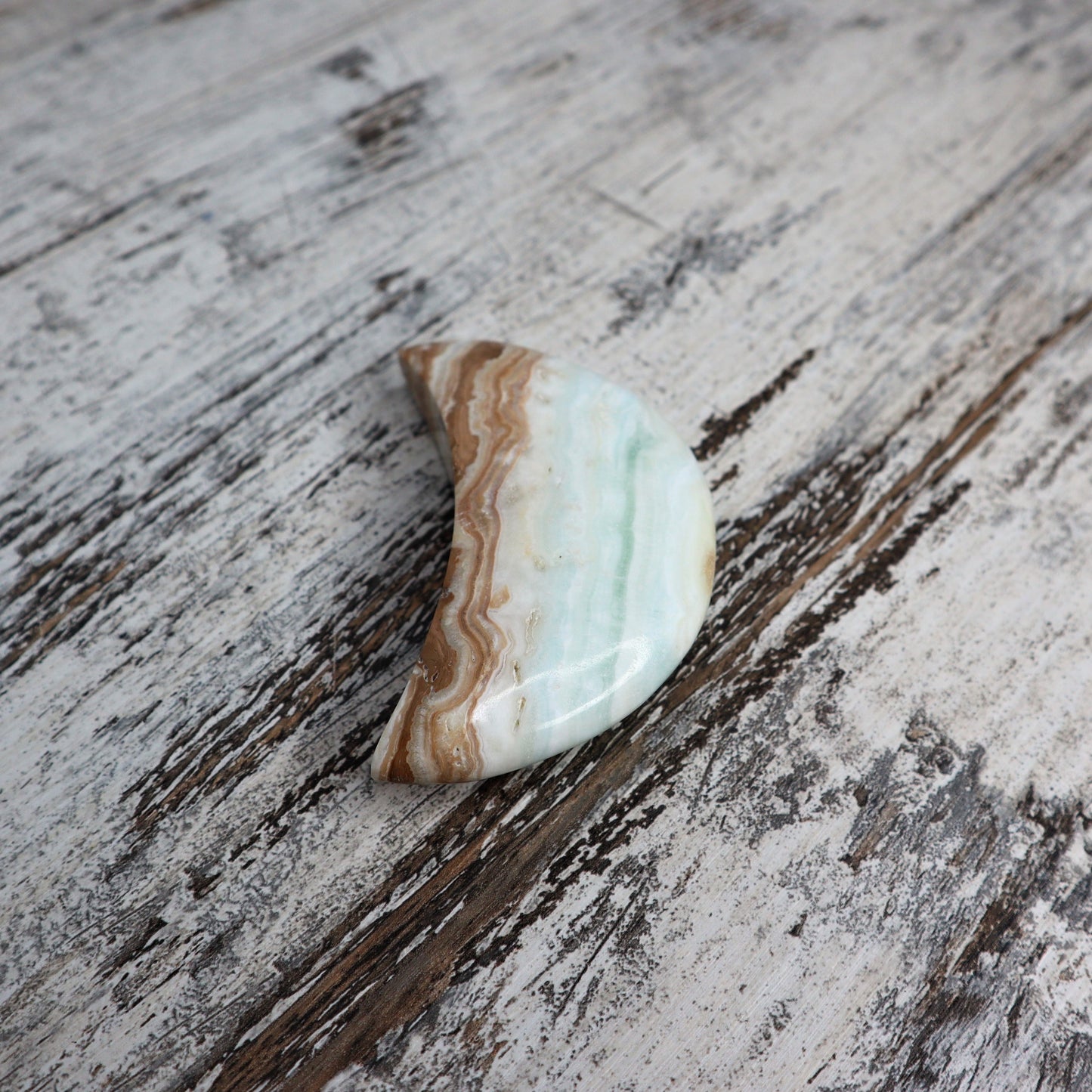 Caribbean Calcite Moon | Coastal Calm + Dreamy Energy