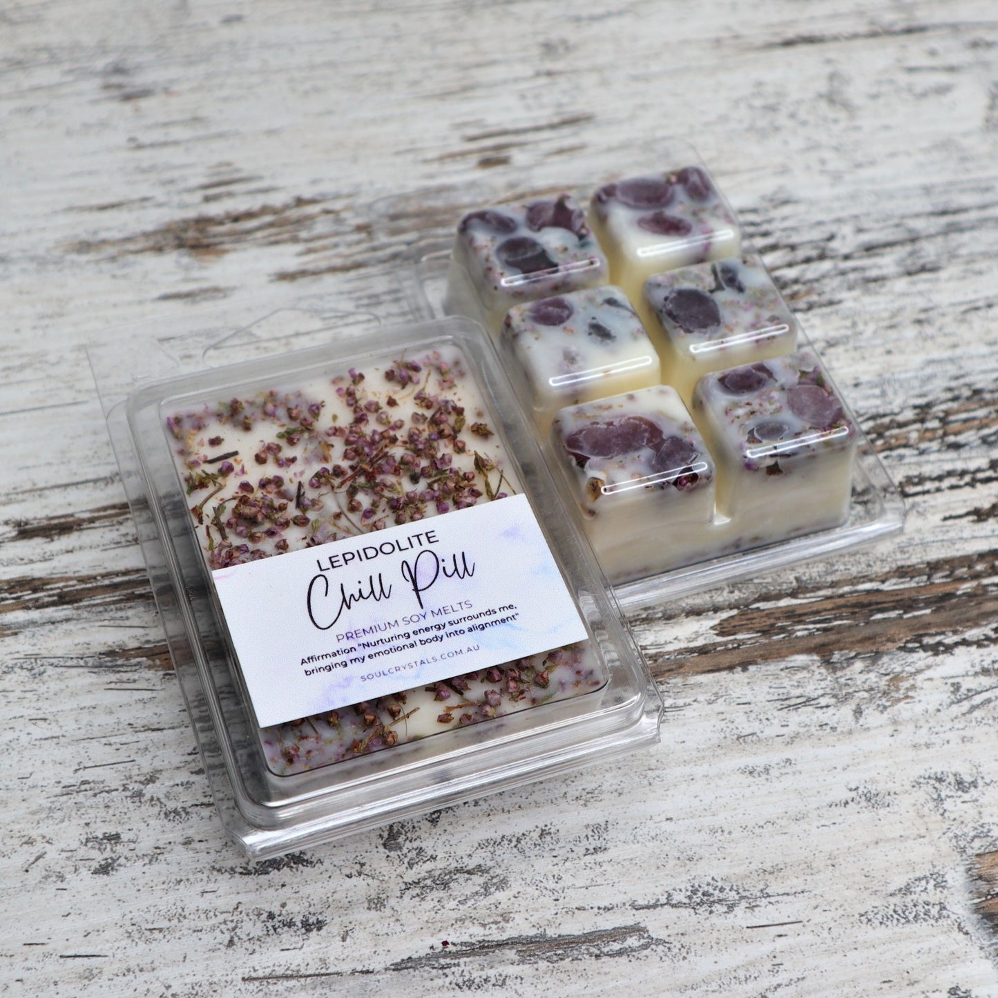 'Chill Pill' Soy Wax Melts | Lepidolite