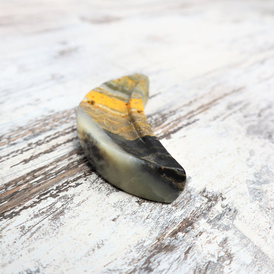 Bumblebee Jasper Moon Bowl | Confidence & Joyful Energy