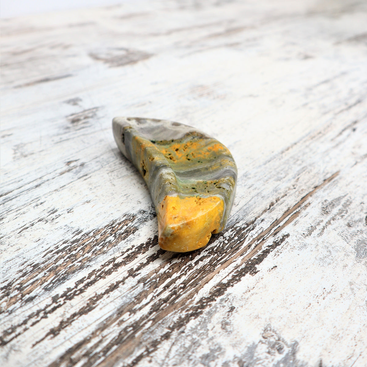 Bumblebee Jasper Mini Moon Bowl | Joyful Energy, Personal Growth & Confidence