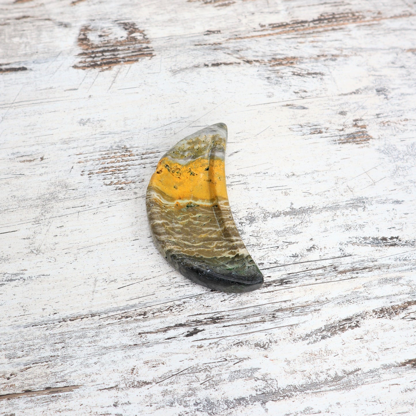 Bumblebee Jasper Moon Bowl | Radiance & Inner Spark