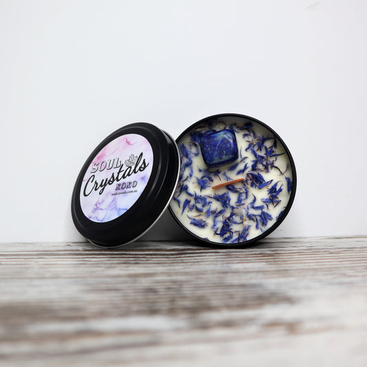 'Wild + Free' Soy Candle Tin | Lapis Lazuli