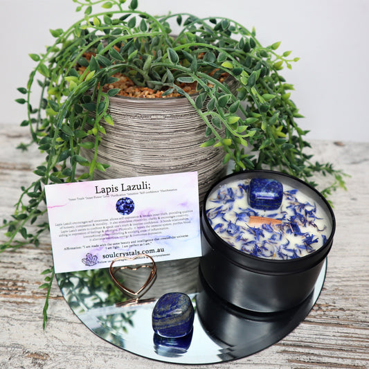 'Wild + Free' Soy Candle Tin | Lapis Lazuli