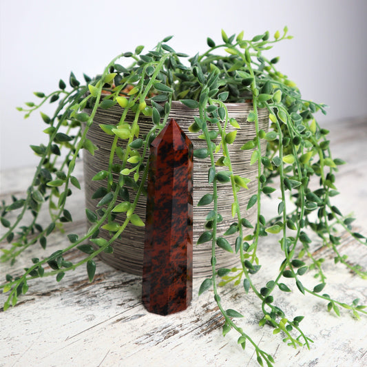 Mahogany Obsidian Point | Grounding, Protection & Empowered Action