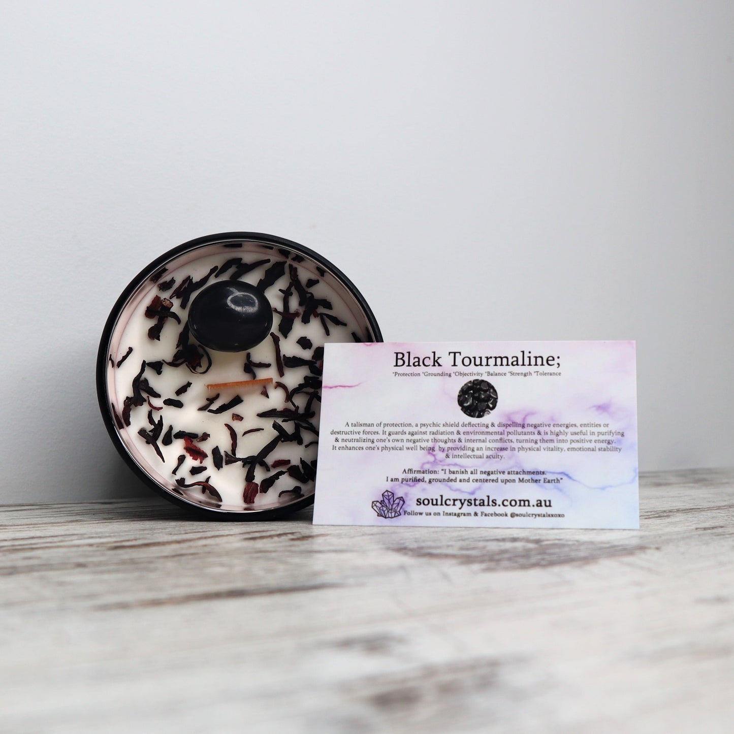 'The Protector' Soy Candle | Black Tourmaline