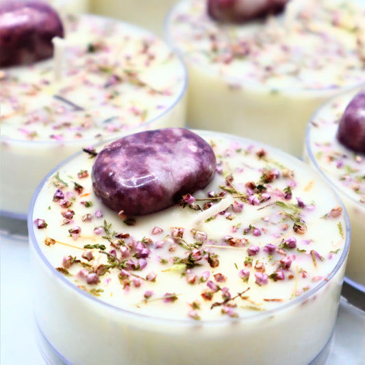 'Chill Pill' Maxi Tealight | Lepidolite