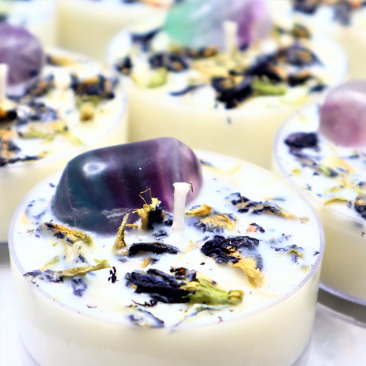 'Study Buddy' Maxi Tealight | Fluorite