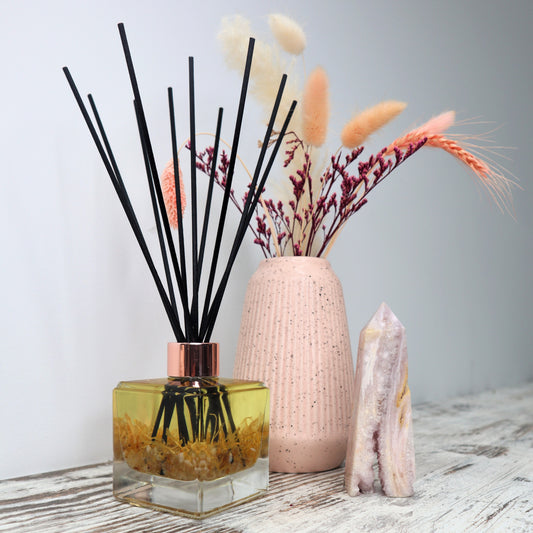 'Dream, Believe, Achieve' Reed Diffuser | Citrine