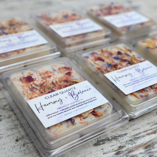 'Harmony + Balance' Soy Wax Melts | Clear Quartz