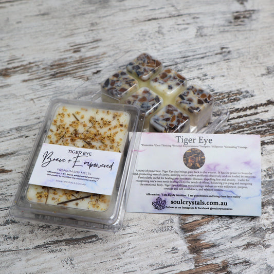 'Brave + Empowered' Soy Wax Melts | Tiger Eye