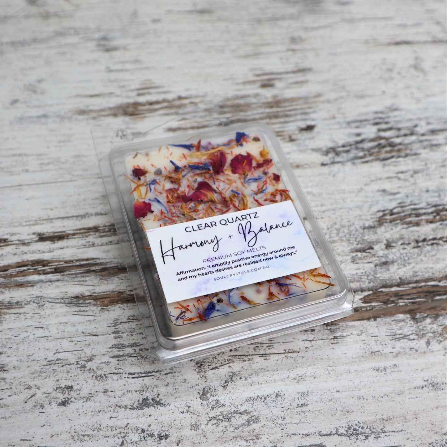 'Harmony + Balance' Soy Wax Melts | Clear Quartz