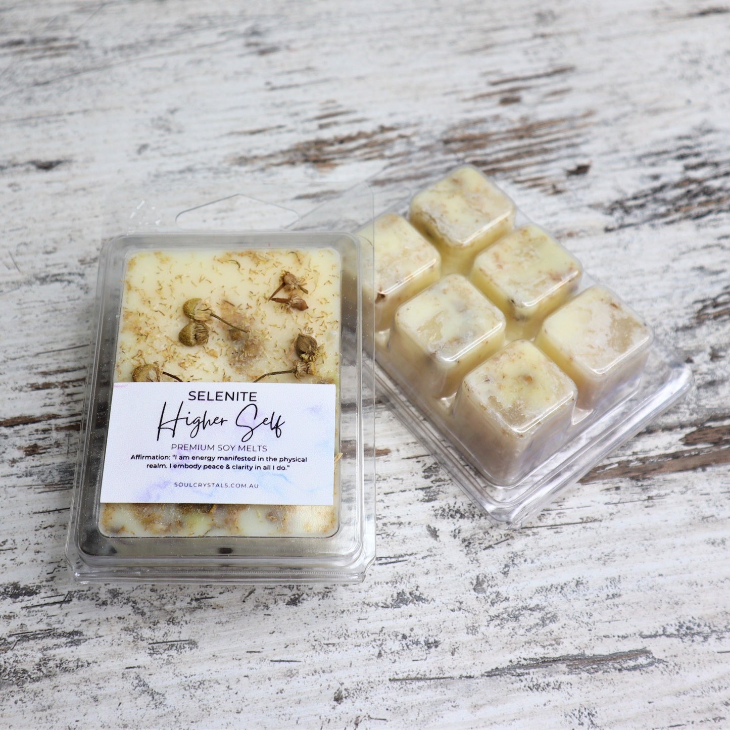 'Higher Self' Soy Wax Melts | Selenite