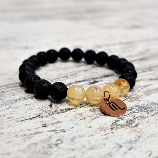 Scorpio Zodiac Bracelet (Rose Gold)