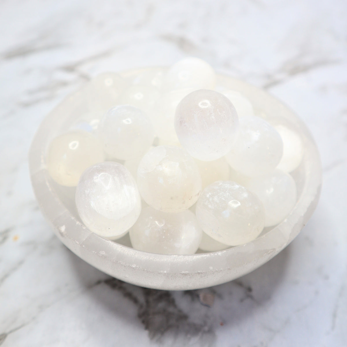 Selenite Tumble | Aura Cleansing, Clarity & Divine Protection