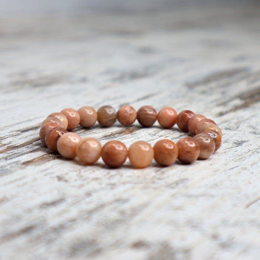 Sunstone Bead Bracelet | 8mm | Joy, Confidence & Radiant Self-Worth