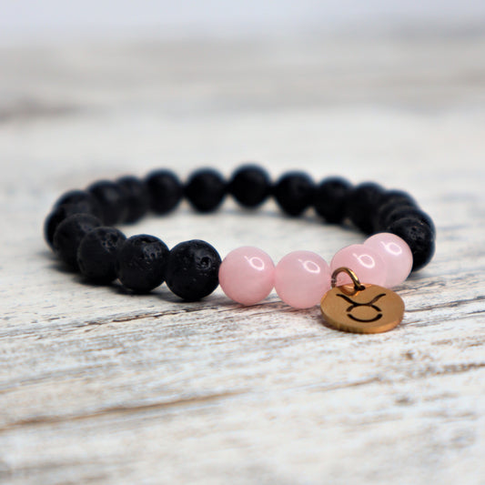 Taurus Zodiac Bracelet (Rose Gold)