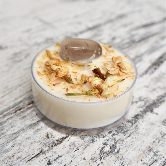 'Grounded Warrior' Maxi Tealight | Smokey Quartz