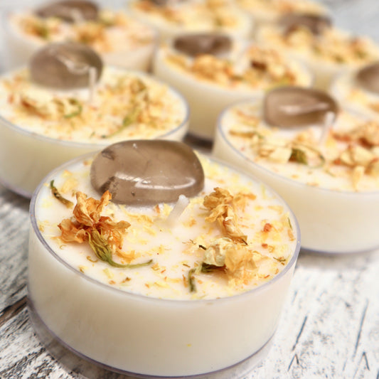 'Grounded Warrior' Maxi Tealight | Smokey Quartz