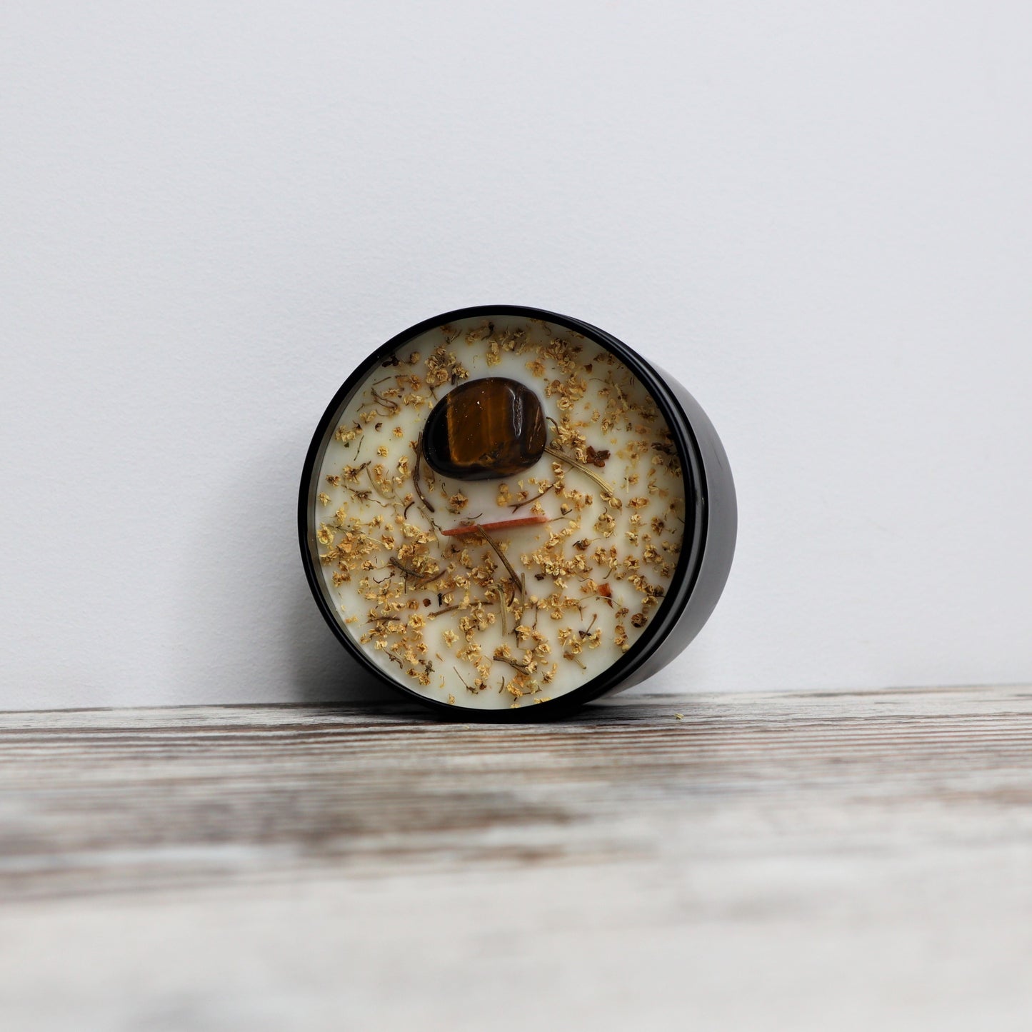 'Brave + Empowered' Soy Candle Tin | Tiger Eye