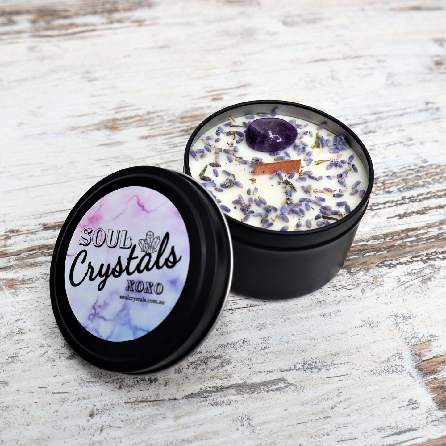 'Sweet Dreams' Soy Candle Tin | Amethyst