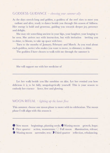 2027 Moon Goddess Diary | Southern Hemisphere