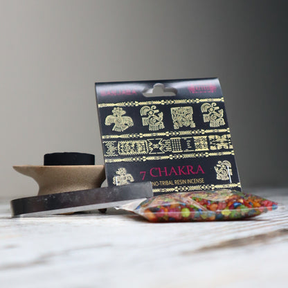 Banjara 7 Chakra Resin Incense 30g | Balance, Alignment &amp; Harmony