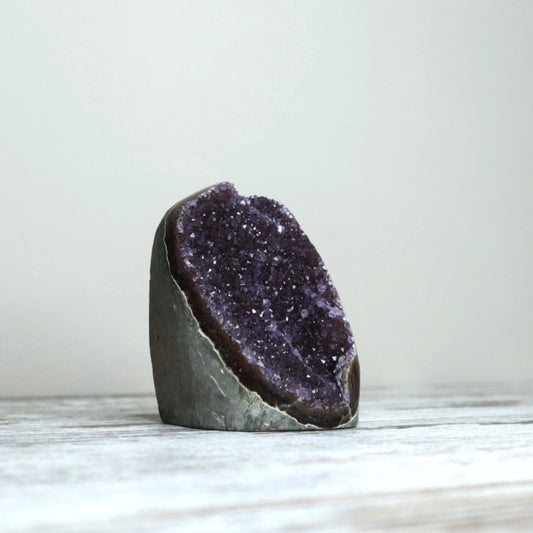 Amethyst Mini Geode | Intuition, Protection & Inner Peace