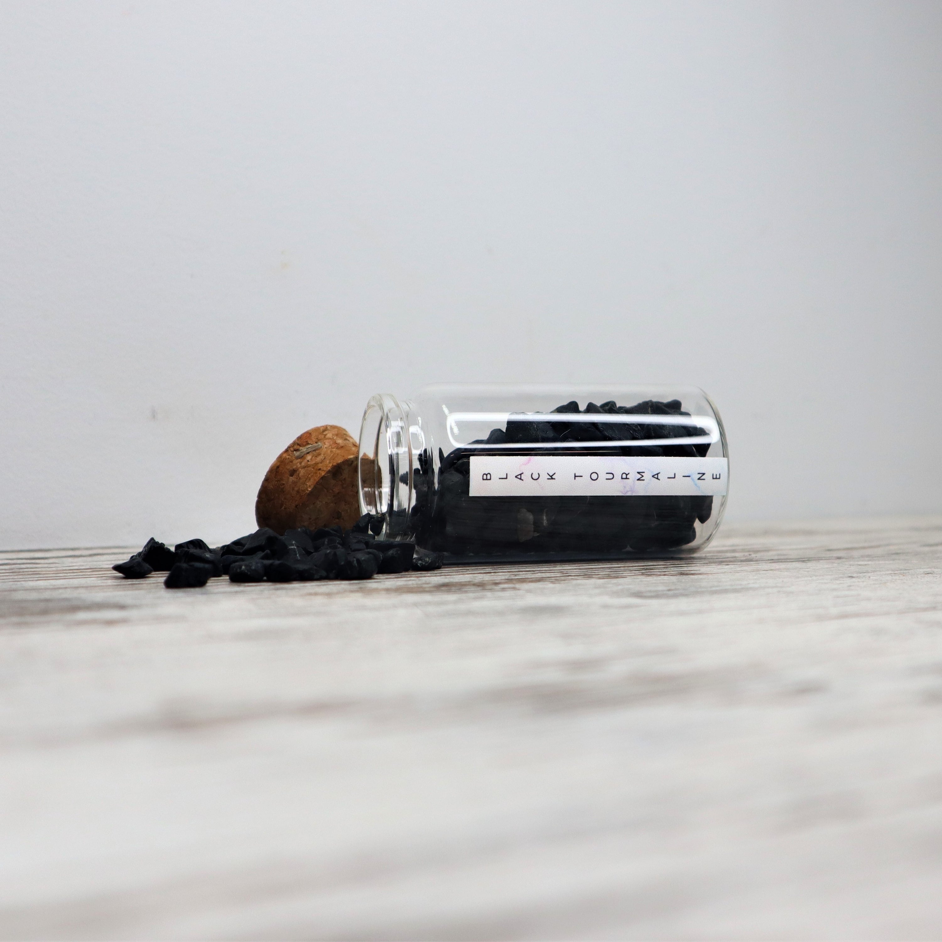 Black Tourmaline Chips Jar