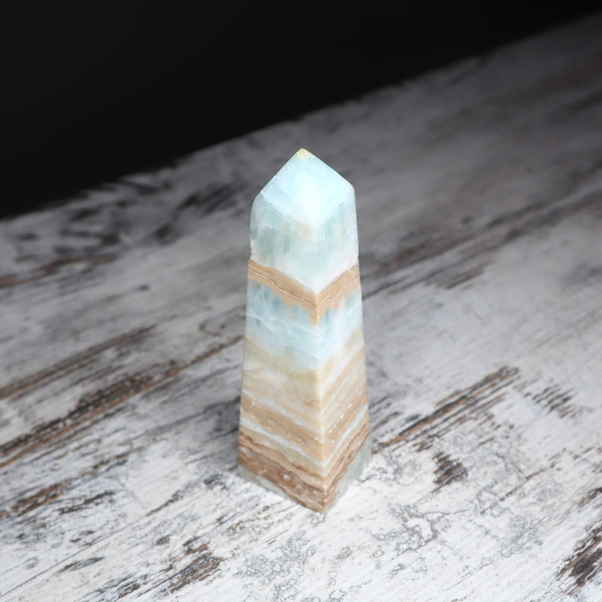 Caribbean Calcite Tower | Calm, Clarity &amp; Emotional Balance