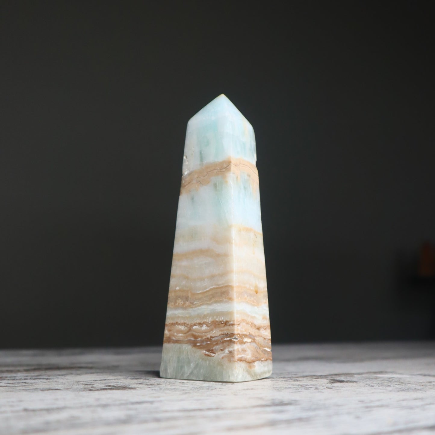 Caribbean Calcite Tower | Calm, Clarity & Emotional Balance