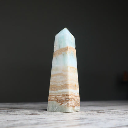 Caribbean Calcite Tower | Calm, Clarity & Emotional Balance