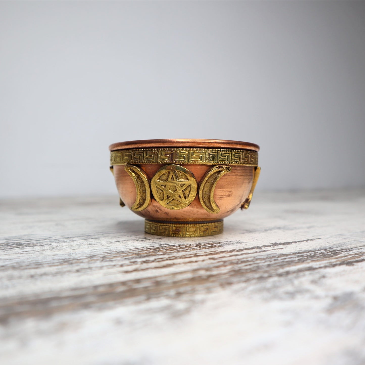 Triple Moon Copper Offering Bowl (7.5CM)