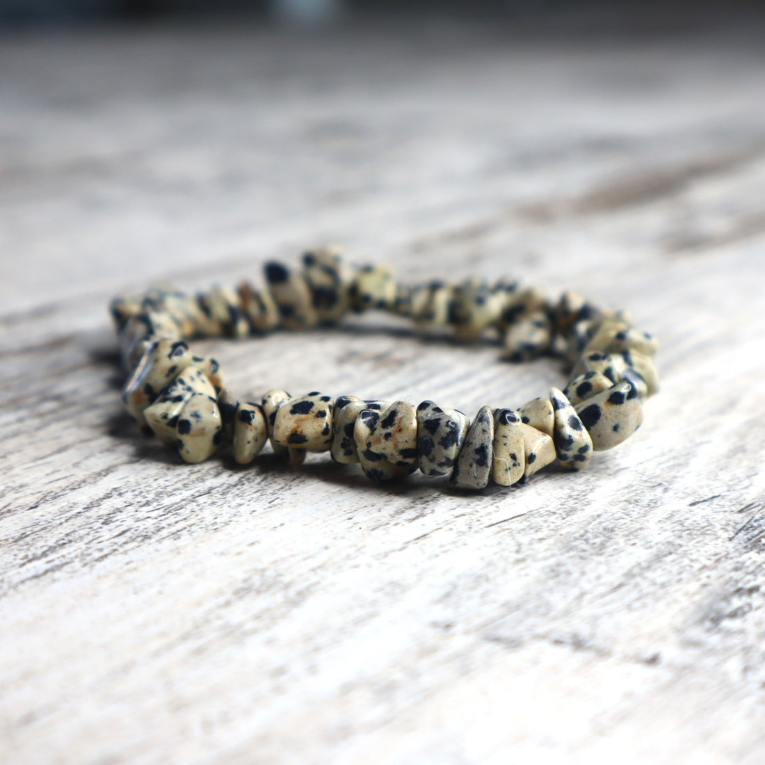 Dalmatian Jasper Chip Bracelet | Joy, Protection &amp; Grounded Playfulness