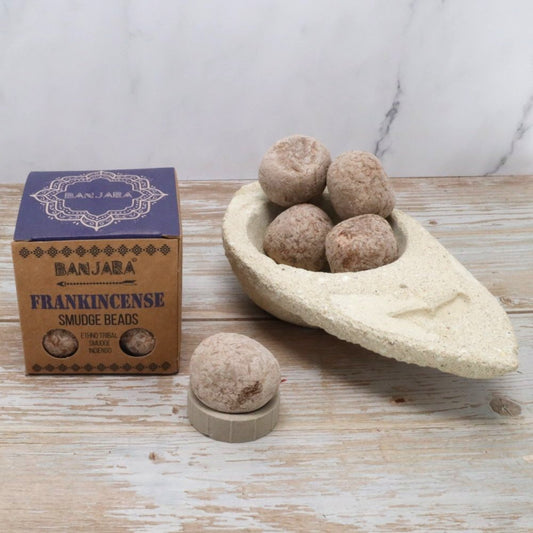 Banjara Frankincense Smudge Beads | Cleansing, Peace & Spiritual Connection