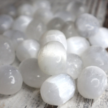 Selenite Tumble Stone