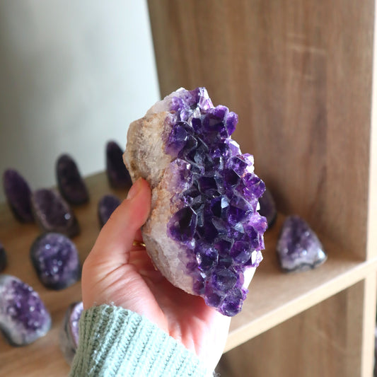 Amethyst Cluster | Deep Purple | Intuition, Protection & Spiritual Wisdom